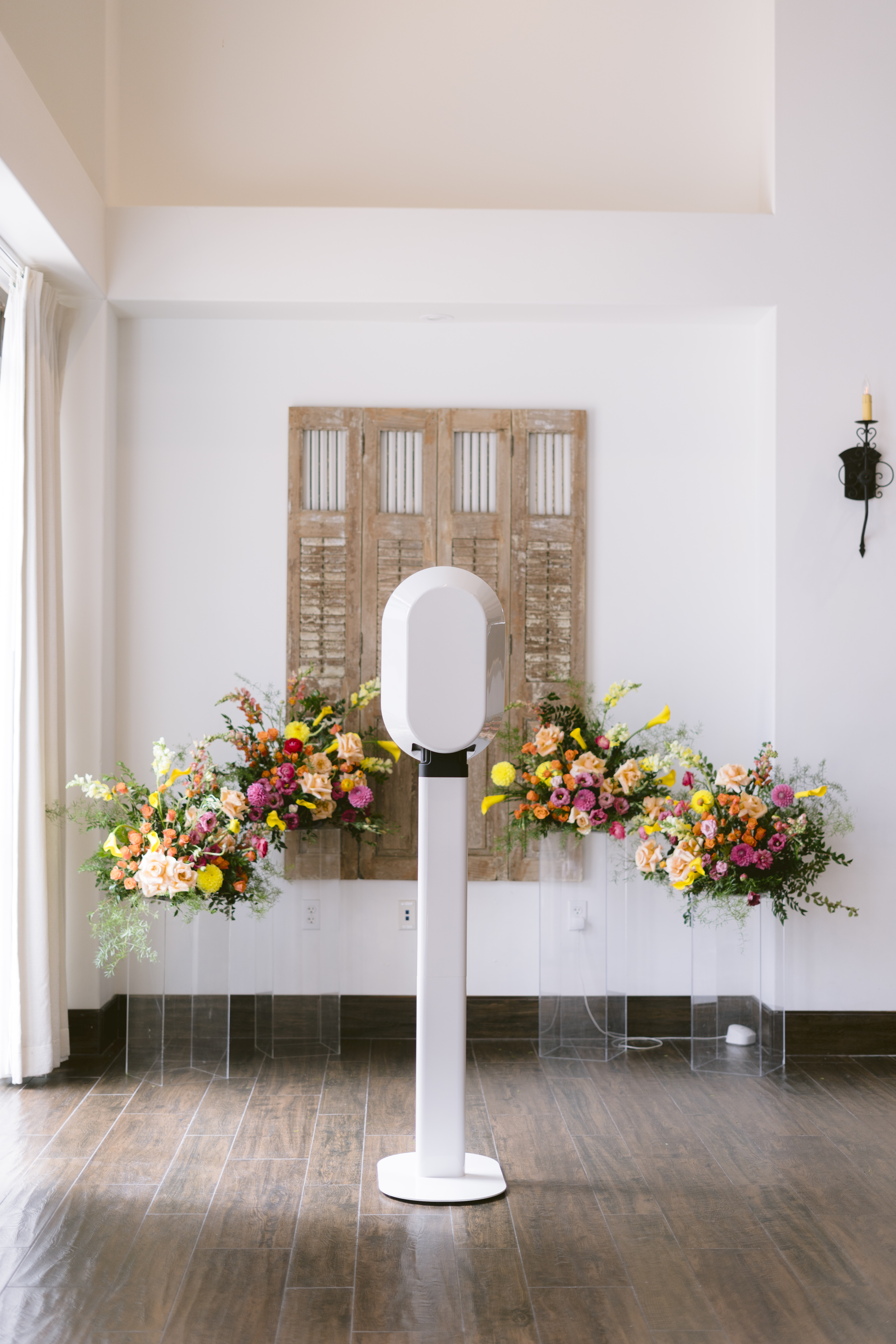 Photo booth lighting setup