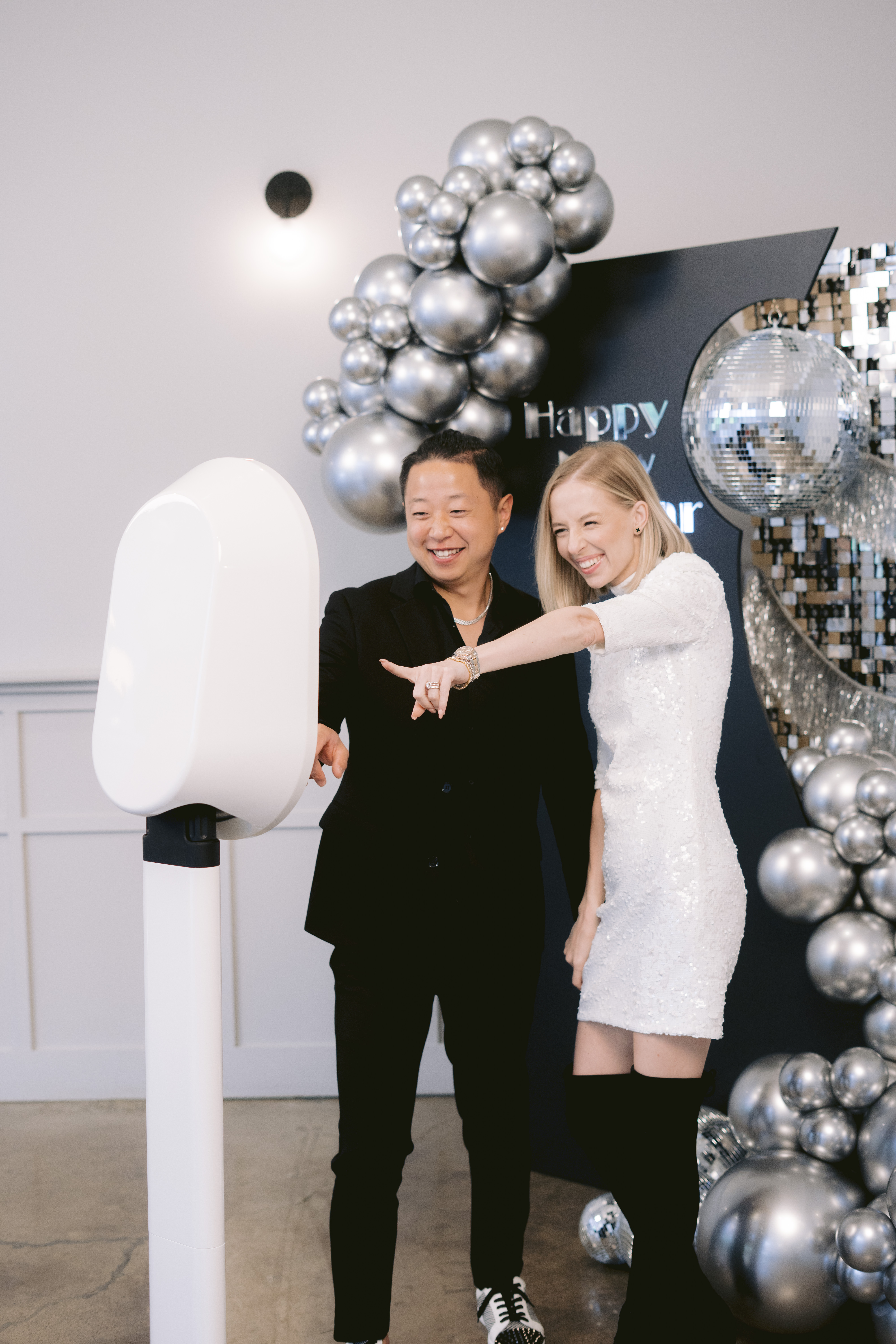 Photo booth at a wedding venue