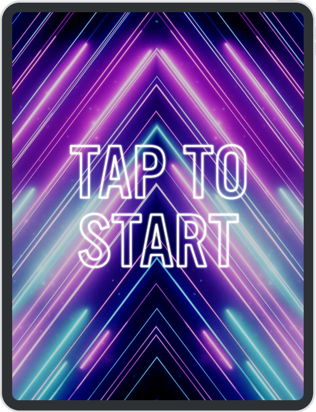 Photo booth start screen design