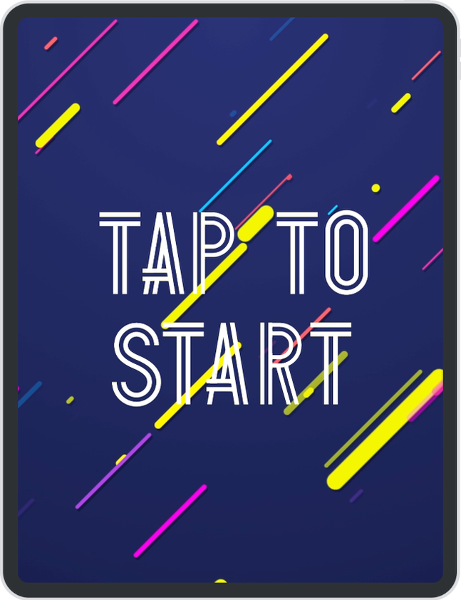 Photo booth start screen design